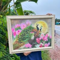 ราคา กรอบรูปภาพมงคล นกยูงคู่ พระจันทร์ ดอกโบตั๋น ติดตกแต่งบ้าน ร้านค้า ของขวัญ ที่ระลึก งานเกษียณ มอบเป็นของขวัญโอกาสต่างๆ (20185416866)