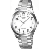 ราคา Casio นาฬิกาข้อมือผู้ชาย สีเงิน/หน้าขาว สายสแตนเลส รุ่น MTP-1274D-7BDF (63430989)