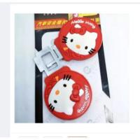 ราคา (แพ็คคู่)หัวเสียบเข็มขัดนิรภัยเพื่อตัดเสียงเตือนที่เสียบเบลหลอก ตัวยาง KITTY สีแดง(1543) (5988626952)