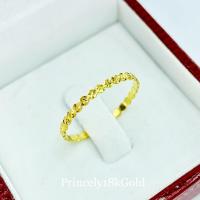 ราคา Princely แหวนทองเคแท้ 18K ลายดอกไม้เหลี่ยมเพชร (นำเข้าจากฮ่องกง) (2613987568)