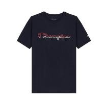 ราคา Champion Men's Atheltic T-Shirt Jersey Tee, Split Script Logo Round Neck Cotton Navy GT23H-Y08126-031 (12653331580)