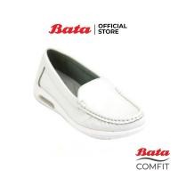 ราคา Bata COMFIT Air Float รองเท้าลำลอง รองเท้าพยาบาล แบบสวม สีขาวรหัส 5511107 (4639258783)