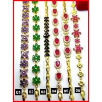 ราคา สร้อยข้อมือ อเมทิสต์ มรกต นิล ทับทิม หุ้มทองแท้ 18k (21766238561)