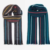 ราคา พร้อมส่ง ผ้าพันคอ PAUL SMITH Twisted Artist striped wool scarf (18150286432)
