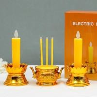 ราคา เทียน กระถางธูป LED จำลองแกว่งเสายาวอิเล็กทรอนิกส์แพคเกจกระถางธูปเทียน (22968143407)