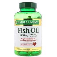ราคา น้ำมันปลา fish oil Nature’s bounty 1000 mg 145 เม็ด (2347001543)