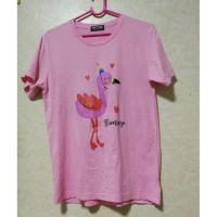 ราคา เสื้อยืดลายนกฟามิงโก้ (474079273)