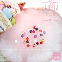 ราคา คริสตัลสวารอฟสกี้ 5328 เม็ดเหลี่ยมแหลม ขนาด 4 มม โทนสีขาว ชมพู แดง ม่วง Swarovski Crystal Xilion Bead (5036938165)