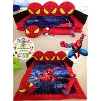 ราคา ที่นอนโซฟาหัวตุ้กตาลายสไปเดอร์แมนปล่อยใย ผ้านาโน2in1 พับเป็นโซฟากางออกเป็นเตียง แถมหมอน1 หมอนข้าง1 (1450393783)