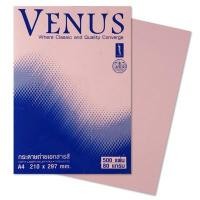 ราคา (KTS)กระดาษถ่าย เอกสารสี A4 Venus 80 Gsm. No. 04(สีชมพู) (4335568006)