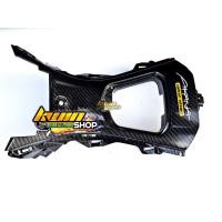 ราคา คอนโซนกลางเคฟล่า5D+สติ๊กเกอร์Cabon PCX18-2020 ลายสานดำเคลือบเงา (4453878736)