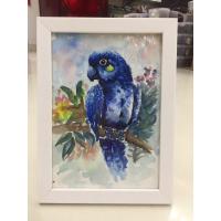 ราคา ภาพนก/ภาพวาดนก/ภาพวาดสีน้ำ/ภาพติดผนัง ตั้งโต๊ะ ขนาด5 x7นิ้ว พร้อมกรอบสวยงาม (15299717801)