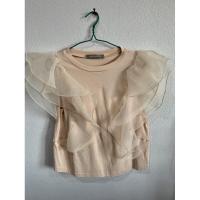 ราคา เสื้อยืดแขนกุดแต่งแขนระบายพองๆ (9451511053)