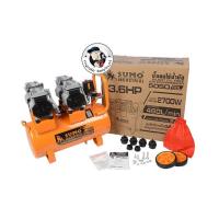 ราคา ปั๊มลม เสียงเงียบ 3.6HP ถัง 50 ลิตร SUMO พร้อมสายลม และปืนฉีดลม (8345758740)