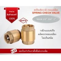 ราคา CITY เช็ควาล์วสปริง สปริงเช็ควาล์ว สปริงเช็ค เช็ควาล์วแนวตั้งแบบสปริง เช็ควาล์ว 1/2นิ้ว 4หุน 3/4นิ้ว 6หุน 1นิ้ว Valve (18000625955)