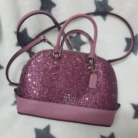 ราคา Coach dome mini สีแดงกลิตเตอร์ (News) ของแท้ (1334246633)