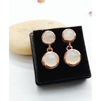 ราคา ต่างหูพลอยมูนสโตนแท้ (14241744498)