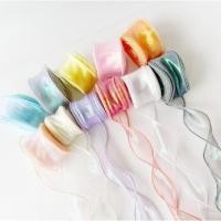 ราคา ริบบิ้นเกาหลีมันวาว ผ้าแก้ว ผ้าโปร่ง กว้าง 4 cm. ยาว 10 หลา 9 เมตร ห่อของขวัญ ตกแต่งช่อดอกไม้ เค้ก ผูกผม DIY ที่คาดผม (22281626356)