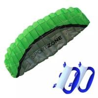 ราคา ว่าวร่มบังคับบินผาดโผน 2.5 ม. มือจับ+สาย 100 กก. 2x30 ม. (6529226580)