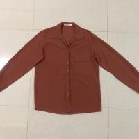 ราคา เสื้อเชิ้ตโอเวอร์ไซส์ สีส้มอิฐ (21269763216)