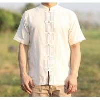 ราคา เสื้อผ้าฝ้ายผู้ชาย เสื้อพื้นเมือง เสื้อผ้าฝ้าย ใส่วันศุกร์ ผ้าไทย (3042592790)
