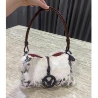 ราคา valentino garavani limited Fur Hand Shoulder bag ของแท้ กระเป๋ามือสอง แบรนด์เนม (23923718526)