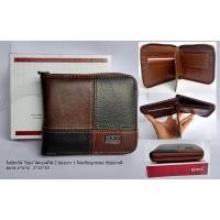 ราคา กระเป๋าสตางค์หนังแท้ผู้ชาย HORSE imperial มีซิปรอบกระเป๋า แถมฟรีกล่อง (8883601271)