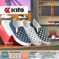 ราคา [ลิขสิทธิ์แท้ ผ่อน0%] KITO BL2 Checker Slip-on [U] NEA รองเท้าผ้าใบ ทรงสวม กีโต้ (9615831537)