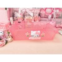 ราคา ตะกร้าใส่ของตะกร้าจัดระเบียบสีชมพูคิตตี้ (8512450750)
