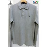 ราคา Polo Ralph Lauren แท้ เสื้อยืดโปโลแขนยาวสีเทา (906640991)
