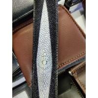 ราคา เข็มหนังปลากระเบน เข็มขัดหนังแท้ แท้ ขนาด34มม.หัวล็อกauto เข็มขัดปลากระเบน (4006430174)