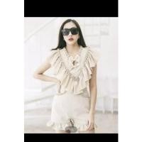 ราคา ชุดเซท ป้าย valley girl สีครีมมือ1ป้ายห้อย (14726921266)