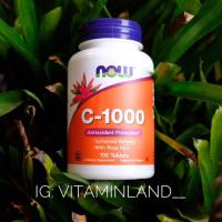 ราคา Vitamin C 1000mg 100เม็ด ยี่ห้อ Now foods (1118239608)