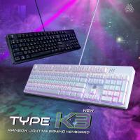 ราคา ✨ส่งเร็ว EGA Type K3 Mini RGB Gaming Keyboard คีย์บอร์ดมาโคร ปุ่มแมคคานิคอล รับประกันสินค้า 2 ปี (12839186071)