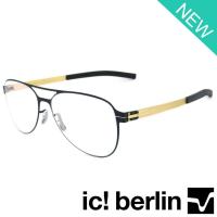 ราคา Ic Berlin แว่นตารุ่น 014 C-4 สีดำขาทอง กรอบเต็ม ขาข้อต่อ วัสดุ สแตนเลส สตีล Eyeglass ทางร้านเรามีบริการรับตัดเลนส์ (2211034617)