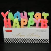 ราคา เทียนสายรุ้ง เทียนวันเกิด เทียนตัวอักษร สีพาสเทล เทียน อมยิ้ม (10521672789)