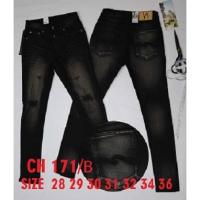 ราคา กางเกงยีนส์ขายาว ผ้ายืด ชาย เดฟยืด สียีนส์ สนิมด้าน สีออกดำ สีน้ำเงินสนิมขาว ขาดเข่า เป้า กระดุม Size 28-36 (14060981132)