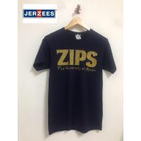 ราคา เสื้อยืดแขนสั้นคอกลมสีน้ำเงินกรมท่างานชาย-มือสอง-แบรนด์ JERZEES (8233385189)