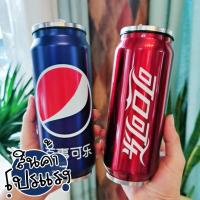 ราคา แก้วน้ำเก็บความเย็น แก้วสแตนเลส กระป๋องพร้อมฝาปิด ขนาด 350 และ 500ml No.55 (19656939516)