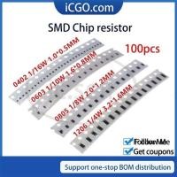 ราคา ตัวต้านทานแบบชิป SMD 0402 0603 0805 1206 SMD chip resistor 44.2R 45.3R 46.4R 47R 47.5R 48.7R 49.9R 51R 51.1R 52.3R 53.6R 54.9R Ohm 1% 100 ชิ้น (5161613223)