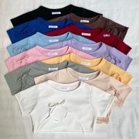ราคา เสื้อผูกเอวแขนสั้น เสื้อผูกเอวแขนยาว น่ารักปนเซ็กซี่ (20519366171)