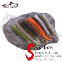 ราคา Walk FISH เหยื่อตกปลาซิลิโคน รูปหนอน แบบนิ่ม 6 ซม. 8 ซม. 10 ซม. (18431400981)