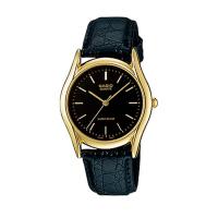 ราคา Casio Standard นาฬิกาข้อมือผู้ชาย สีดำ สายหนัง รุ่น MTP-1094Q-1A (1002439580)