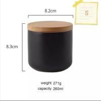 ราคา SEIKO โถเซรามิคสีดำ 260 ml tea canister โถใส่เครื่องเทศ โถชา โถกาแฟ ขวดใส่เครื่องปรุง กระปุกใส่ชา โถใส่กาแฟ (16994617781)