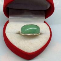 ราคา แหวนเงินแท้ 92.5% หยกพม่าแท้ 100% (1926673237)