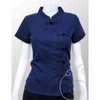 ราคา BM-OR01 เสื้อม่อฮ่อม คอจีนกระดุมจีน ป้าย หญิง เข้ารูป (7405747793)