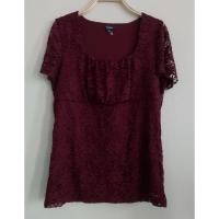 ราคา Reitmans เสื้อแบรนด์เนมมือ1 ผ้าลูกไม้ อก34" (9043224197)