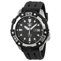 ราคา ลดเพิ่ม 330 ใส่โค้ด INCZ8H3 Seiko 5 Sports Automatic นาฬิกาข้อมือผู้ชาย Black Silicon Strap รุ่น SRP475K1 (4941358187)