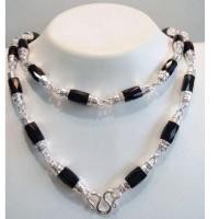 ราคา สร้อยคอนิลแท้ สร้อยคอเงินแท้ 925 นิลแท้กาญจนบุรี ขนาด 6 มิล #เสริมมงคล #เสริมโชคลาภ (7570267310)