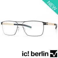 ราคา Ic Berlin แว่นตา รุ่น 034 C-4 สีดำขาทอง กรอบเต็ม ขาข้อต่อ สแตนเลส สตีล กรอบแว่นตา frame Eyeglass Eyewear Top Glasses (3152298319)
